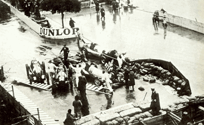 The 1936 Monaco GP is thrown into confusion after Tadini's Alfa Romeo dropped its oil at the chicane