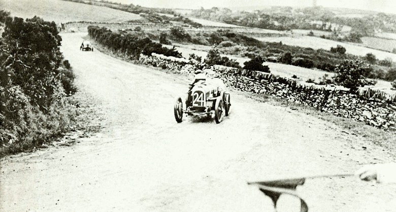 Sir Algernon on the famous Mountain course during his winning drive