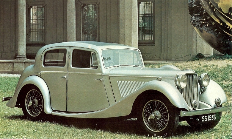 1936 SS Jaguar 1½ litre four-door sports sedan