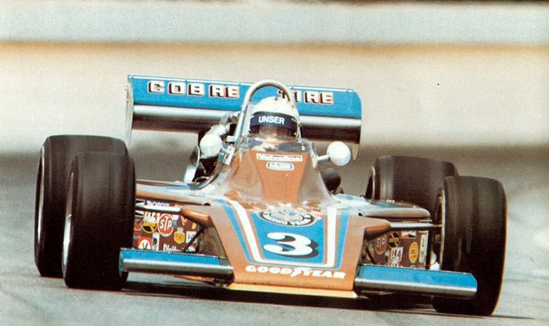 Bobby Unser in the Eagle Offenhauser at the 1976 Indianapolis