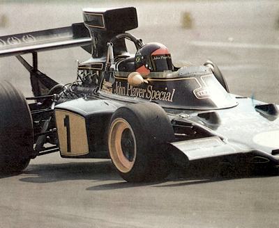 Fittipaldi's John Player Special Lotus 72D at Monza in 1973