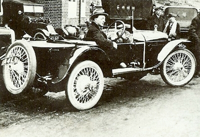 King Alfonso XIII of Spain, sitting in his Hispano-Suiza 'Alfonso'