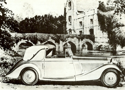 1938 Jensen 3½ liter convertible