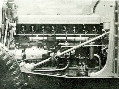 Minerva in-line 6600cc 40 hp eight cylinder engine, circa 1929